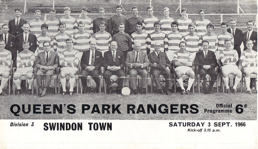 <b>Saturday, September 3, 1966</b><br />vs. Queens Park Rangers (Away)